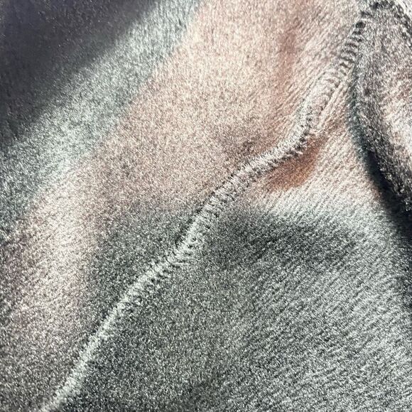 Athleta Cozy Karma Sweatshirt Dress Womens XS Black 1/4 Zip Mock Neck Drawstring - Picture 6 of 12